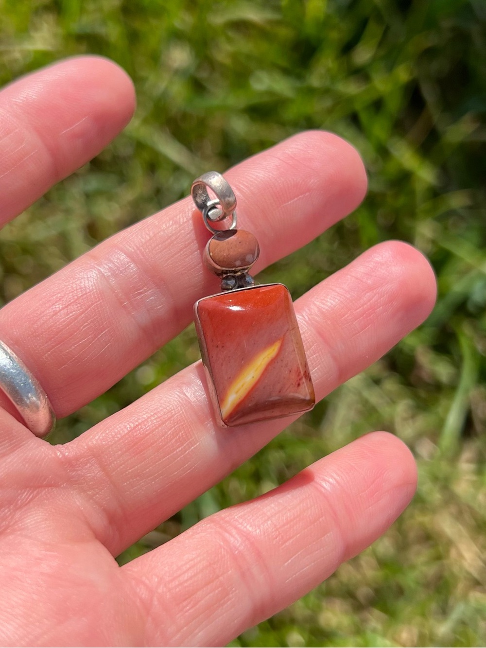 Sterling Silver Jasper Pendant